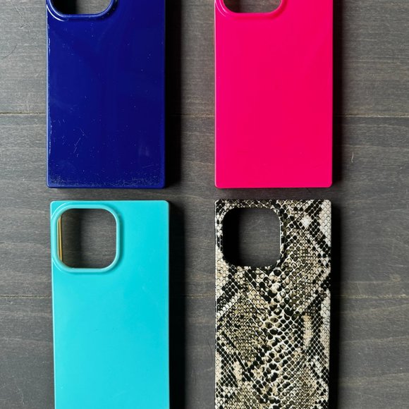 Flaunt Square iPhone 13 Pro Case - Aqua Blue - Picture 6 of 6